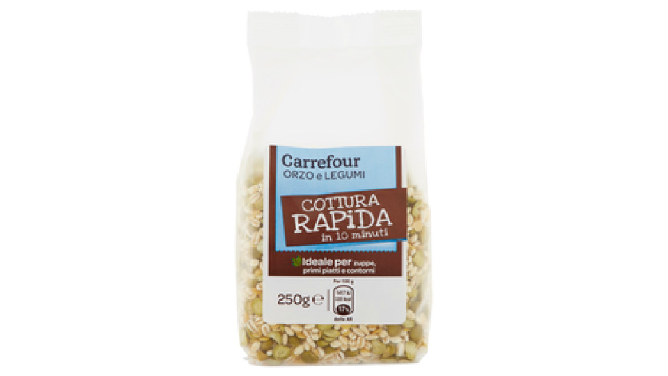 Carrefour Orzo e Legumi Cottura Rapida in 10 minuti 250 g