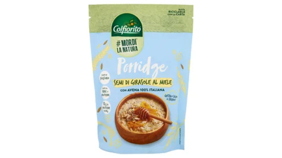 Colfiorito #Mordi la Natura Porridge Semi di Girasole al Miele 300 g