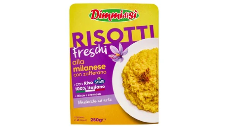 DimmidiSì Risotti Freschi alla milanese con zafferano 250 g