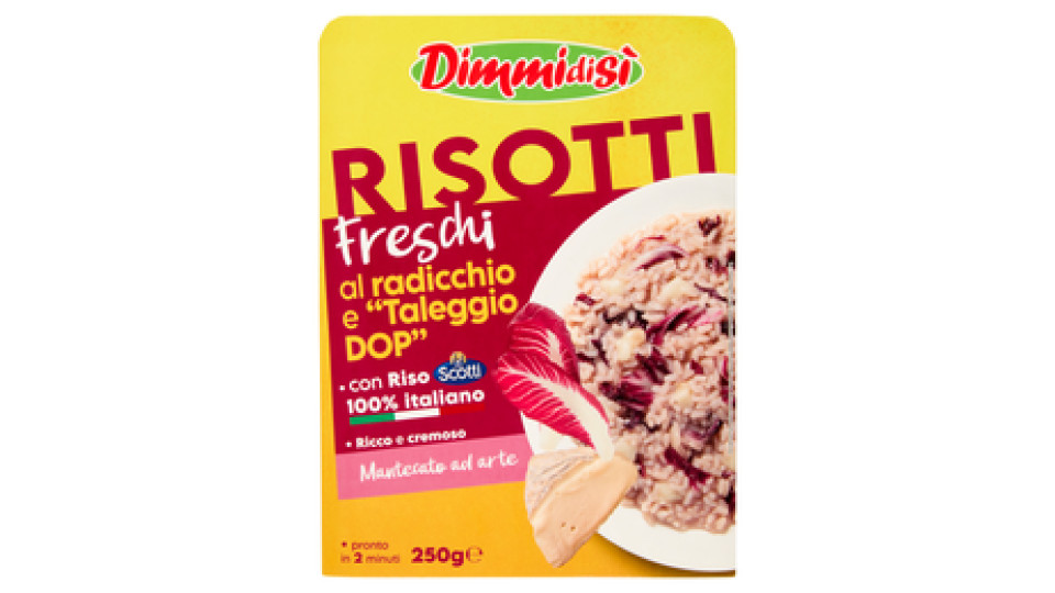 DimmidiSì Risotti Freschi al radicchio e "Taleggio DOP" 250 g