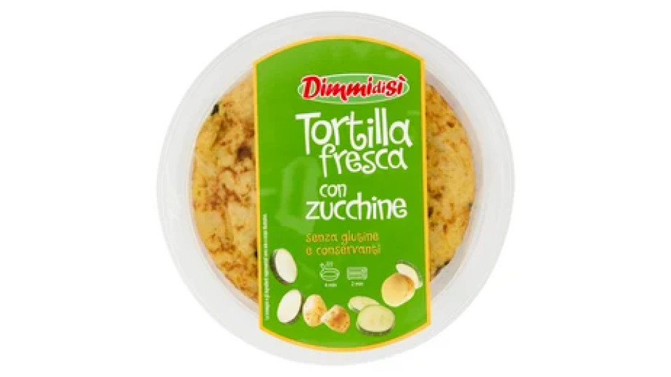 DimmidiSì Tortilla fresca con zucchine 250 g