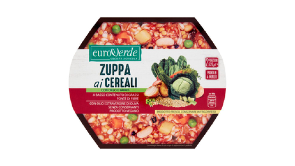 euroVerde Zuppa ai Cereali con Orzo e Farro 620 g