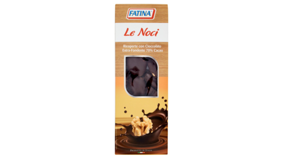 Fatina le Noci Ricoperte con Cioccolato Extra-Fondente 70% Cacao 180 g