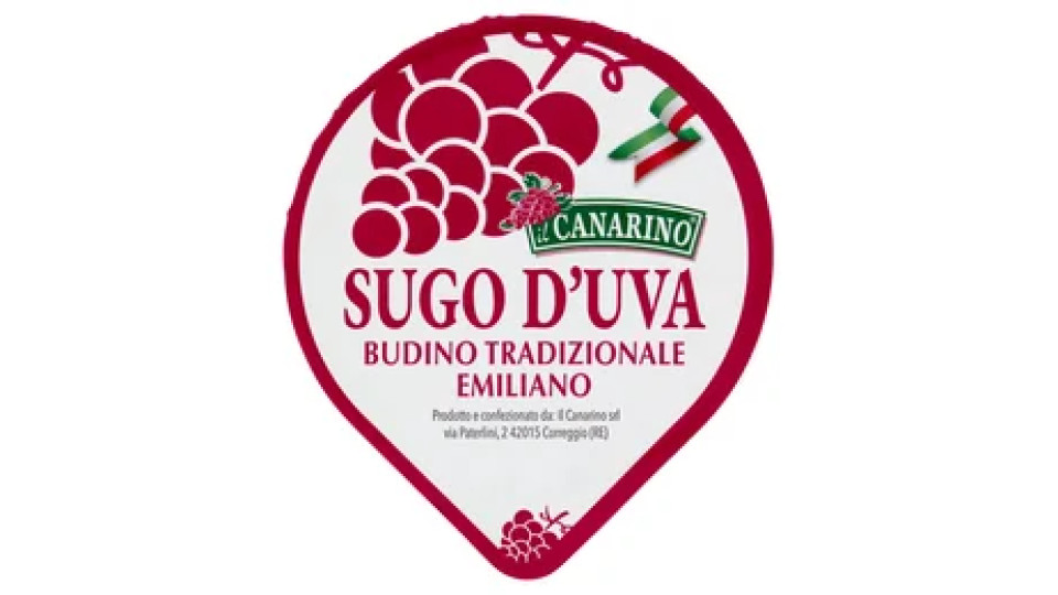 il Canarino Sugo d'Uva Budino Tradizionale Emiliano 150 g