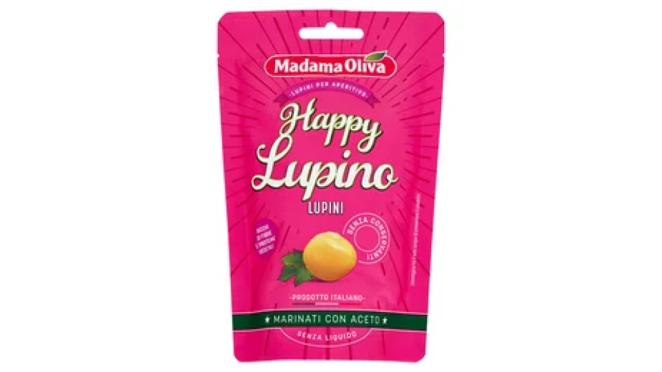 Madama Oliva Happy Lupino Lupini Marinati con Aceto 80 g