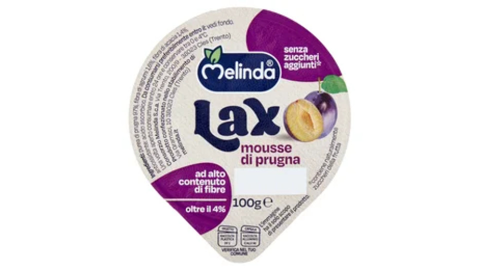 Melinda Lax mousse di prugna 100 g