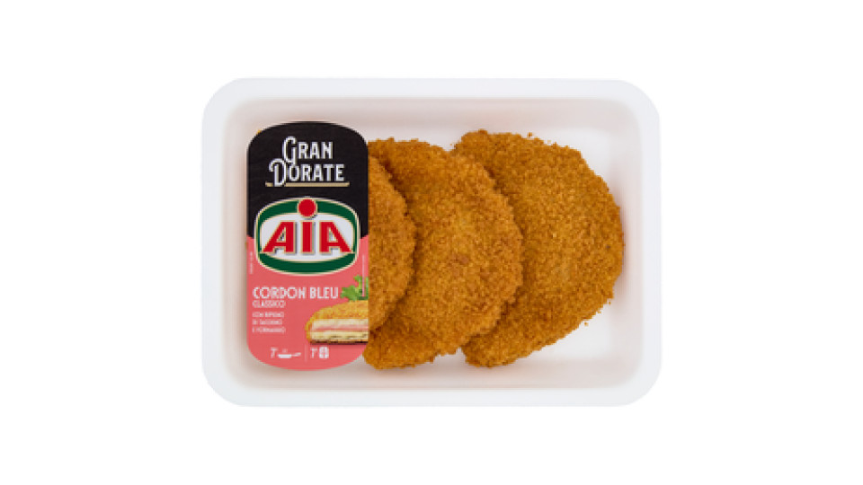 Aia Gran Dorate Cordon Bleu Classico con Ripieno di Tacchino e Formaggio 0,368 kg
