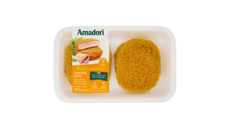 Amadori Cordon Bleu con cotto di tacchino e formaggio 0,250 kg