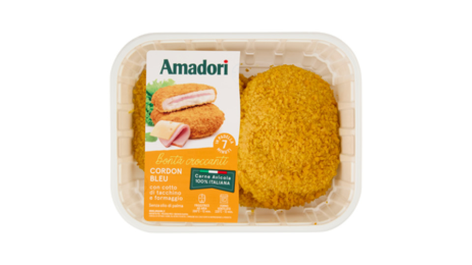 Amadori Cordon Bleu con cotto di tacchino e formaggio 0,500 kg