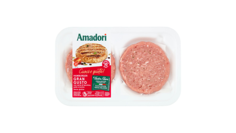Amadori Hamburger Gran Gusto 0,204 kg