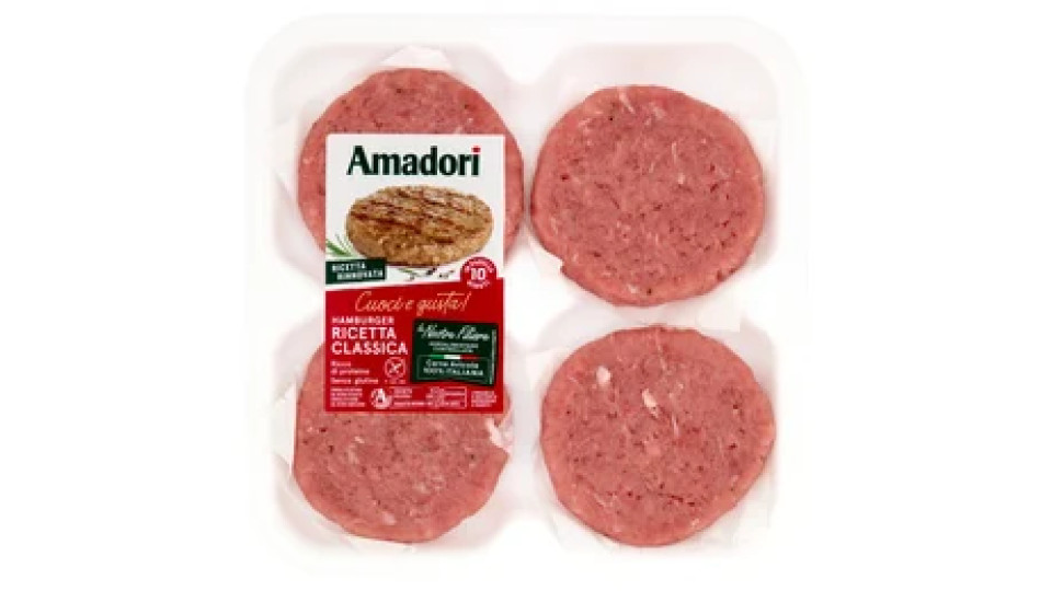 Amadori Hamburger Ricetta Classica 0,408 kg