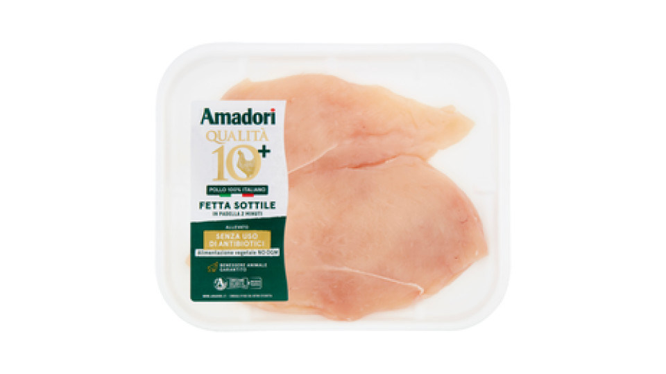 Amadori Qualità 10+ Petto Pollo a Fette Sottili