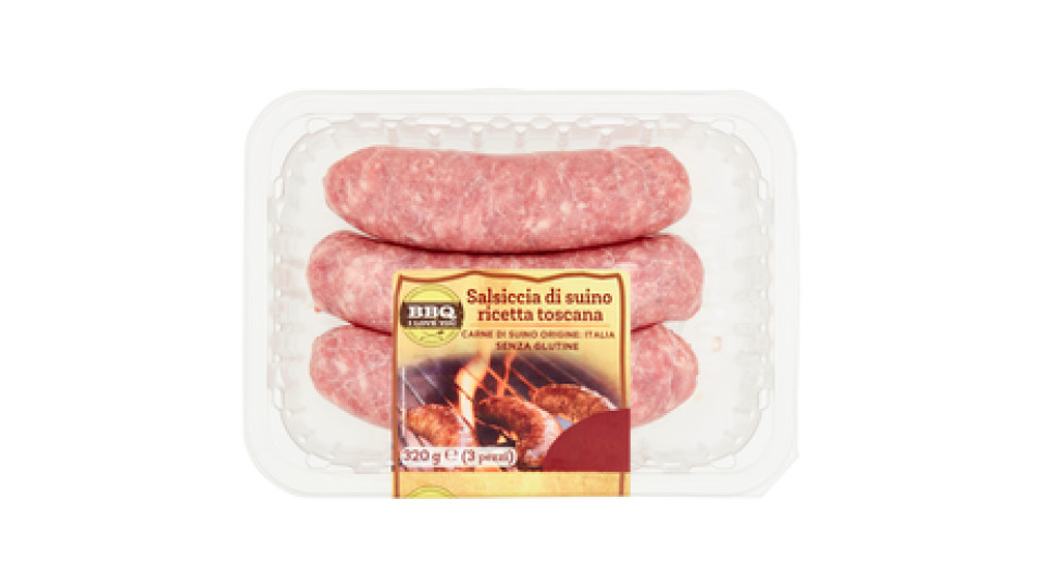 BBQ Salsiccia di suino ricetta toscana 3 x 107 g