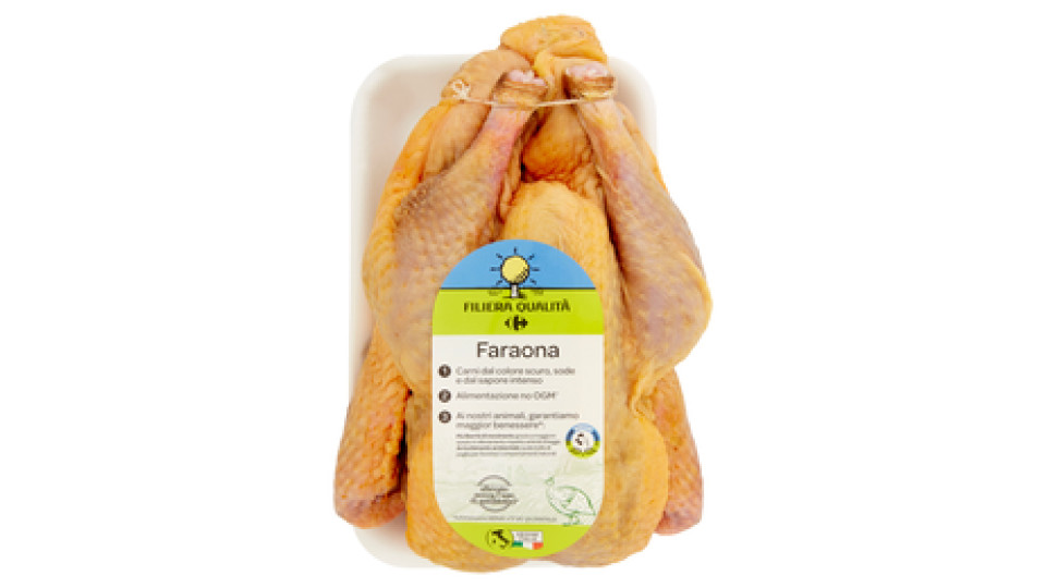 Carrefour Filiera Qualità Faraona Busto Eviscerata Senza Frattaglie