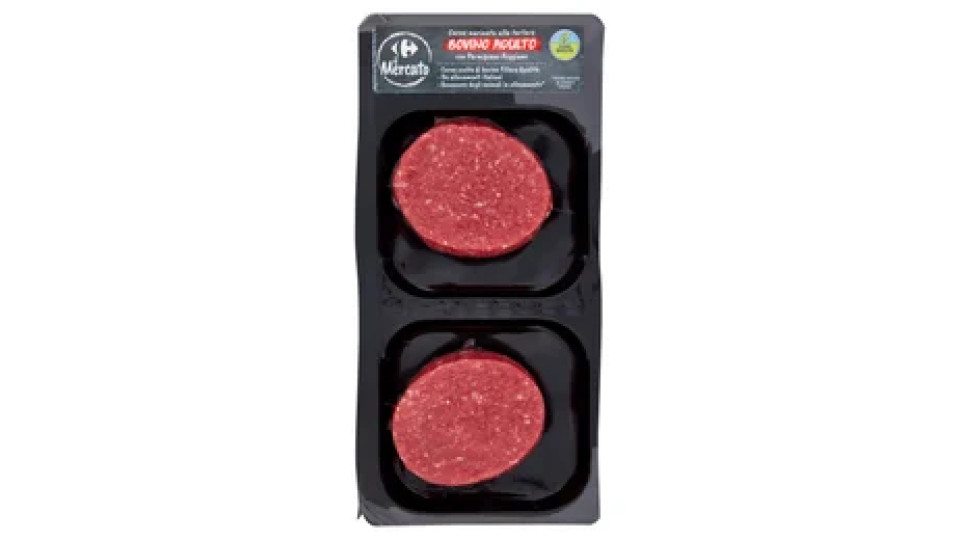 Carrefour il Mercato Carne marinata alla tartare Bovino Adulto con Parmigiano Reggiano 2 x 105 g