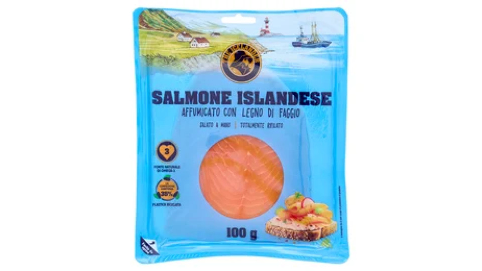 The Icelander Salmone Islandese Affumicato con Legno di Faggio 100 g