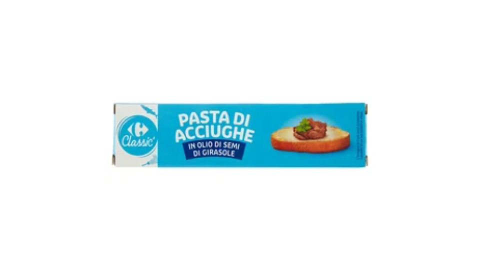 Carrefour Classic Pasta di Acciughe in Olio di Semi di Girasole 60 g