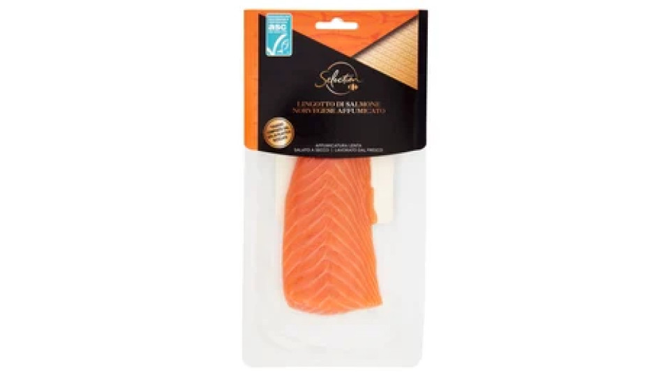 Carrefour Selection Lingotto di Salmone Norvegese Affumicato 125 g