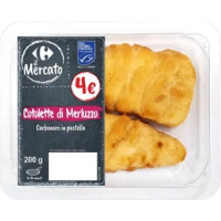 Cotolette di merluzzo carbonaro in pastella Carrefour il Mercato