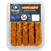 Cotolette impanate di merluzzo d'Alaska Carrefour il Mercato