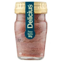 Delicius Filetti di Alici del Canale di Sicilia in olio di oliva (46%) 80 g