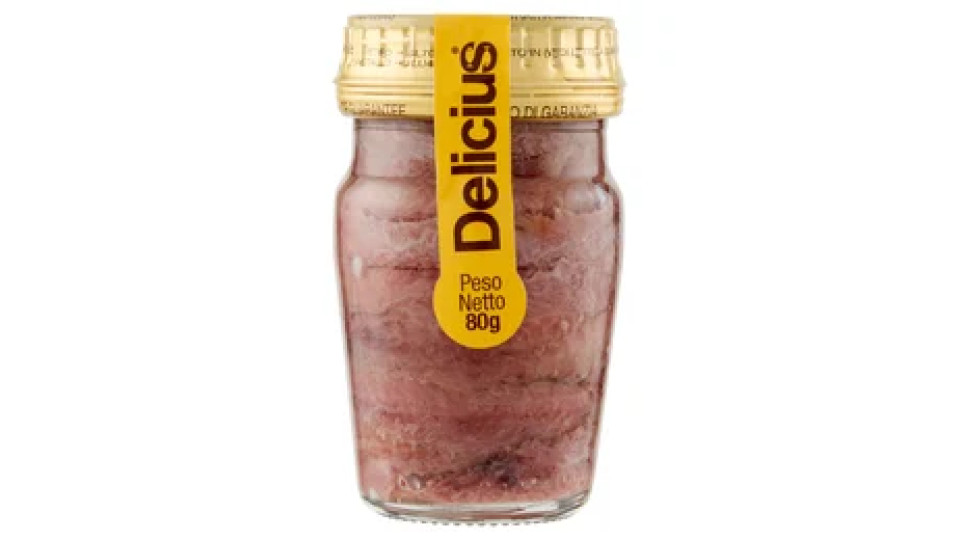 Delicius Filetti di Alici del Mar Adriatico in olio di oliva (46%) 80 g