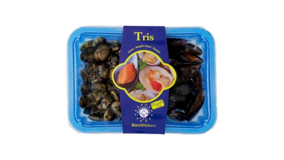 Euroittica Tris Cozze - Vongole veraci - Fasolari 1 KG