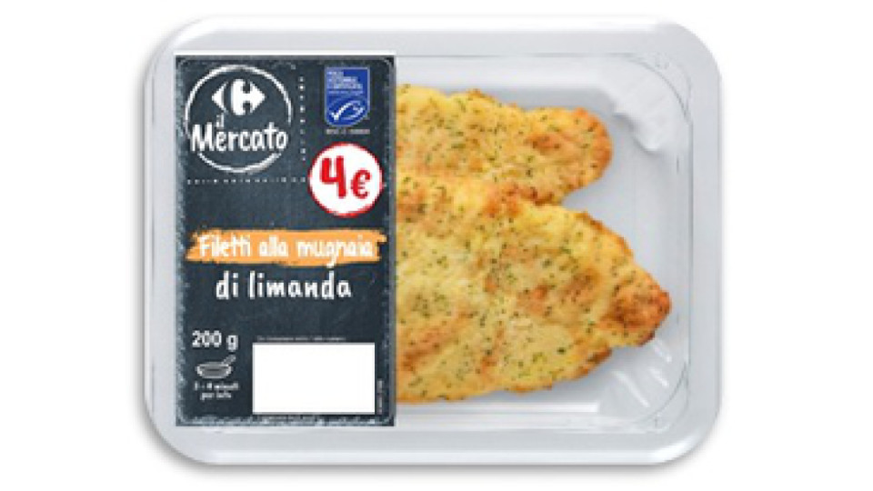 Filetti alla mugnaia di limanda Carrefour il Mercato