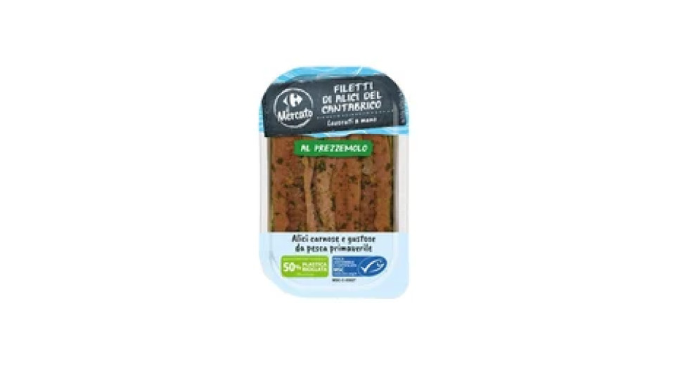 Filetti di Alici del Cantabrico al Prezzemolo 70 g Carrefour
