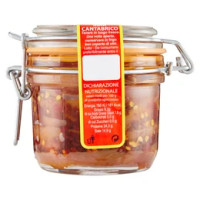 Marca Vaticano Filetti di Acciughe Spagnole in olio di oliva con peperoncino 250 g