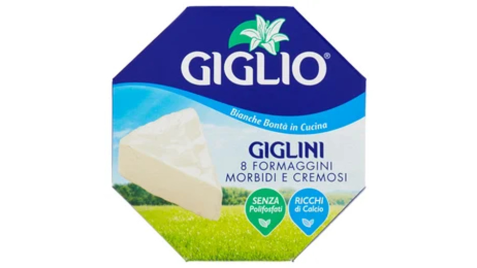 Giglio Giglini 8 formaggini morbidi e cremosi 175 g