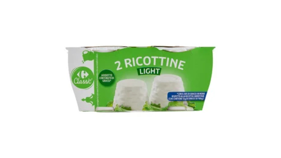 Carrefour Classic 2 Ricottine Light 2 x 100 g