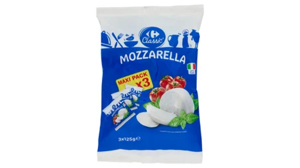 Carrefour Classic Mozzarella 3 x 125 g