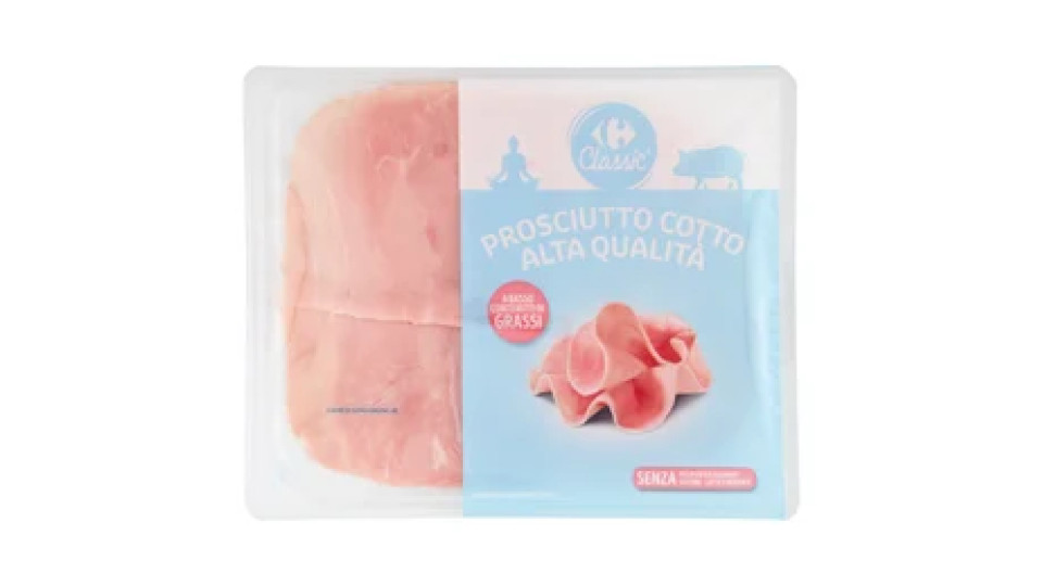Carrefour Classic Prosciutto Cotto AQ a Basso Contenuto di Grassi 110 g