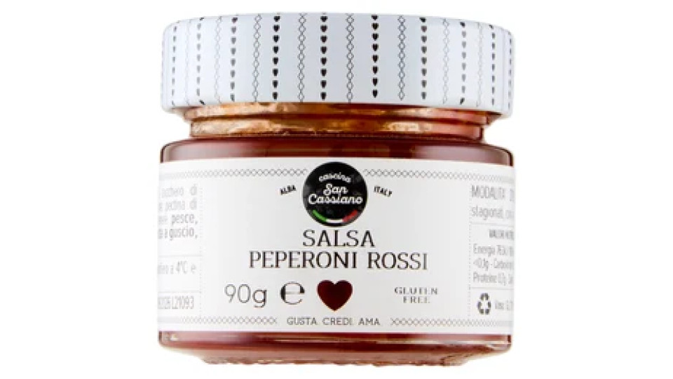 cascina San Cassiano Salsa Peperoni Rossi 90 g