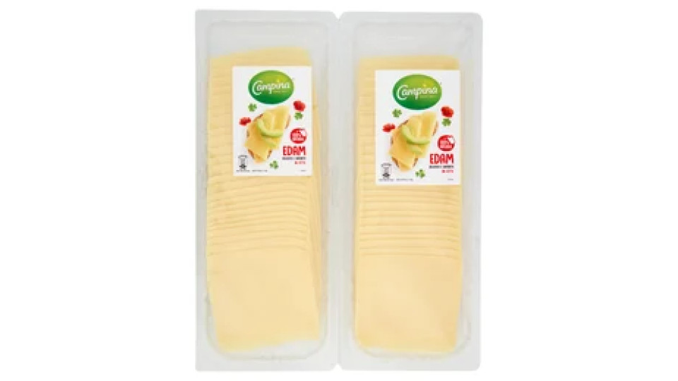 eCampina Edam in Fette 2 x 500 g