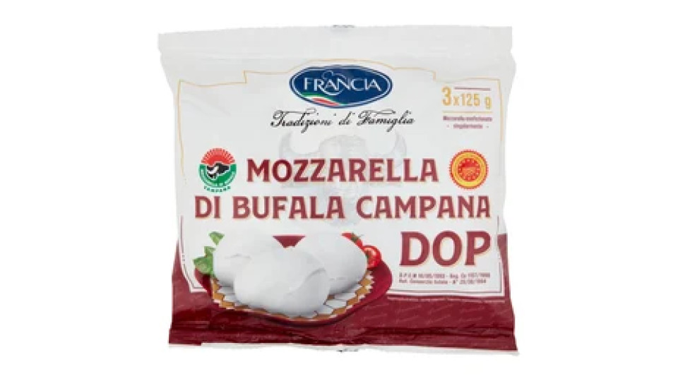 Francia Mozzarella di Bufala Campana DOP 3 x 125 g