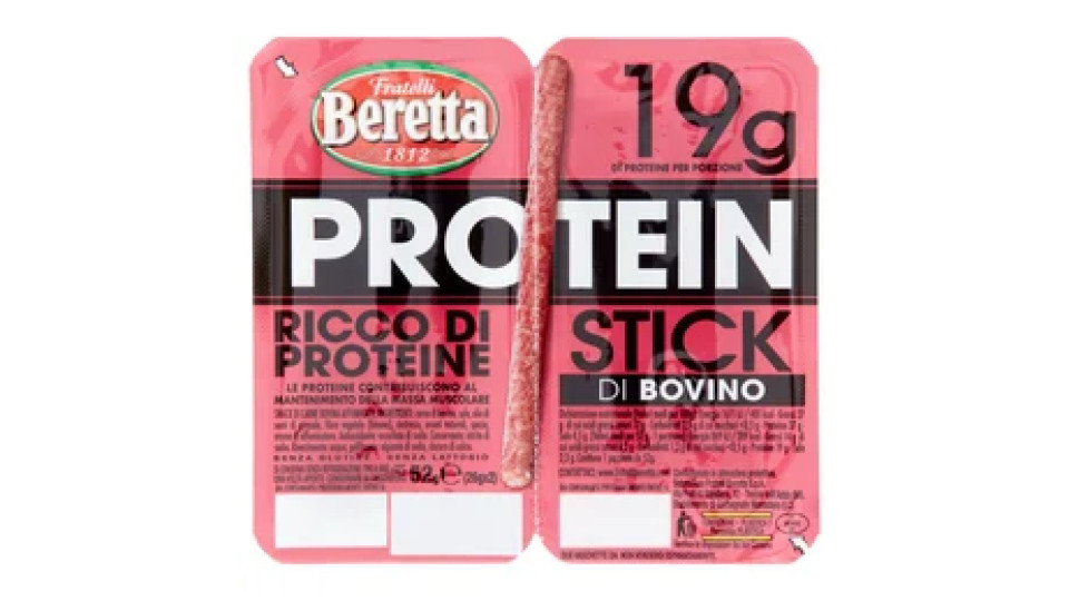 Fratelli Beretta Protein 19g Stick di Bovino 2 x 26 g