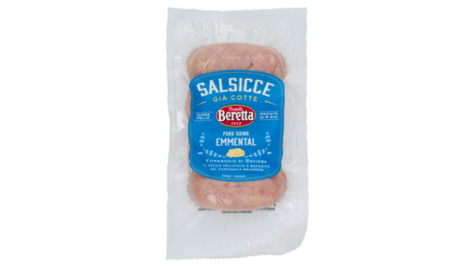 Fratelli Beretta Salsicce Già Cotte Puro Suino Emmental 180 g