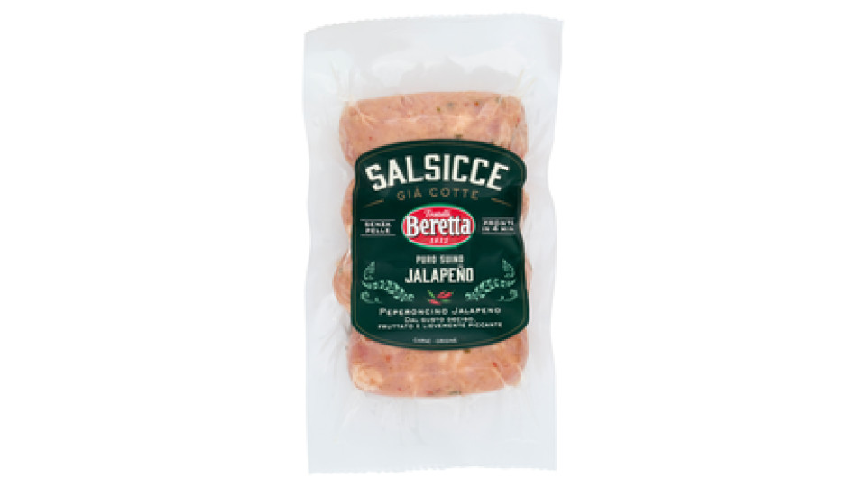 Fratelli Beretta Salsicce Già Cotte Puro Suino Jalapeño 180 g