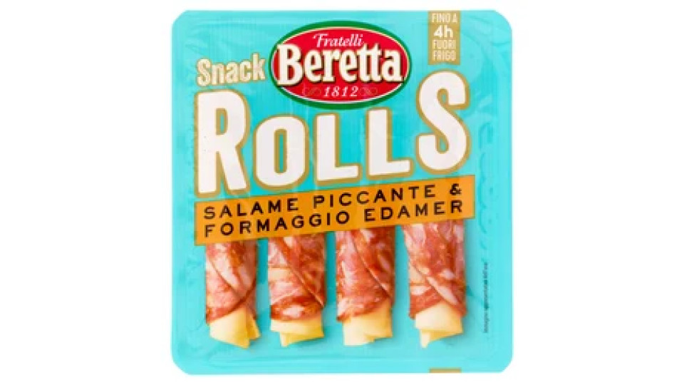 Fratelli Beretta Snack Rolls Salame Piccante & Formaggio Edamer 60 g