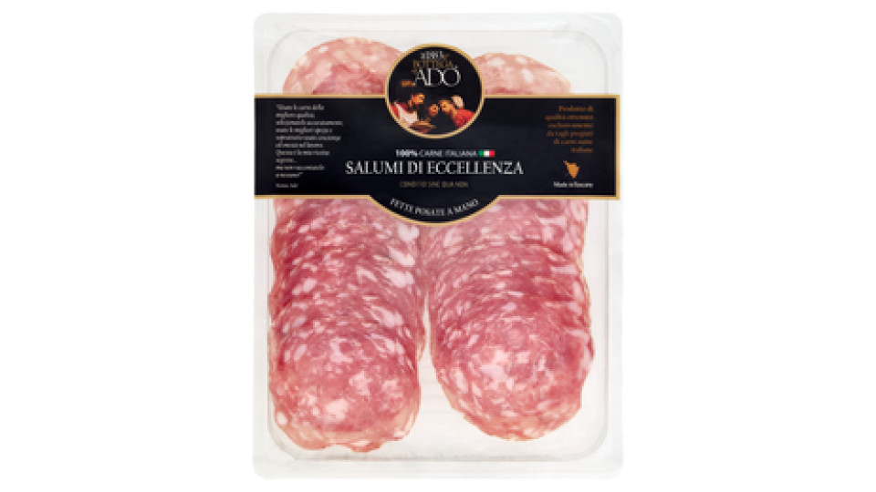 la Bottega di Adò Salumi di Eccellenza Salame Nostrale Affettato 0,100 kg