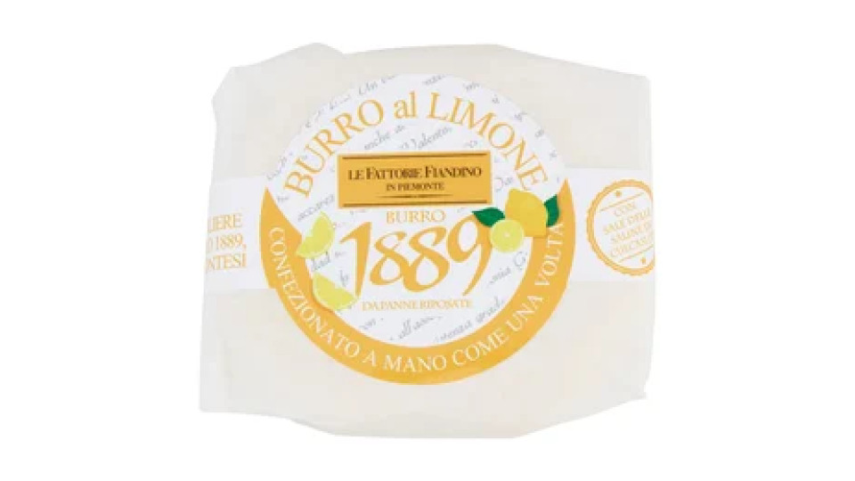 Le Fattorie Fiandino Burro 1889 Burro al Limone 100 g
