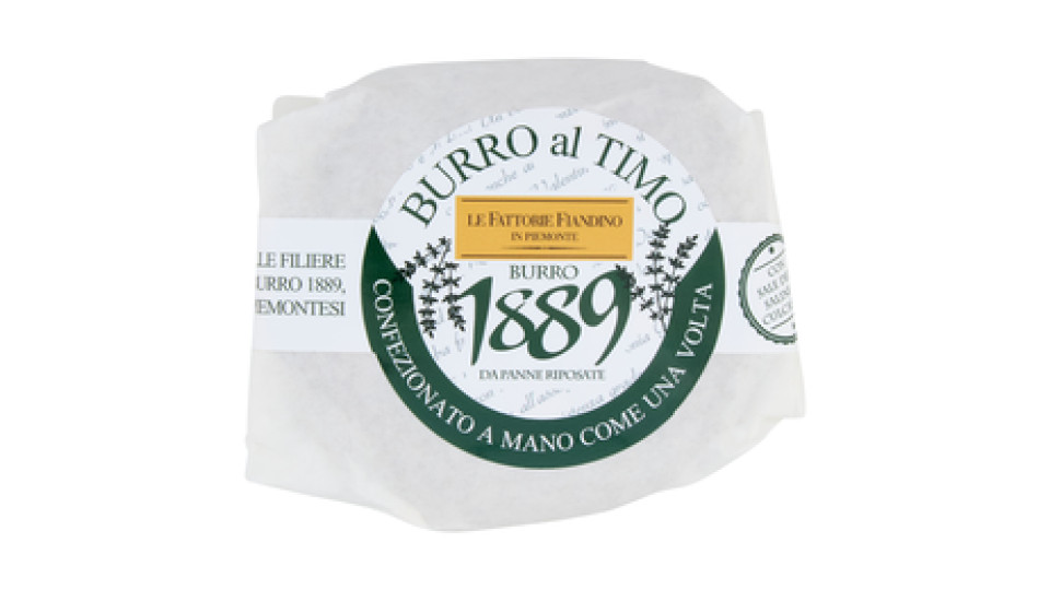 Le Fattorie Fiandino Burro 1889 Burro al Timo 100 g