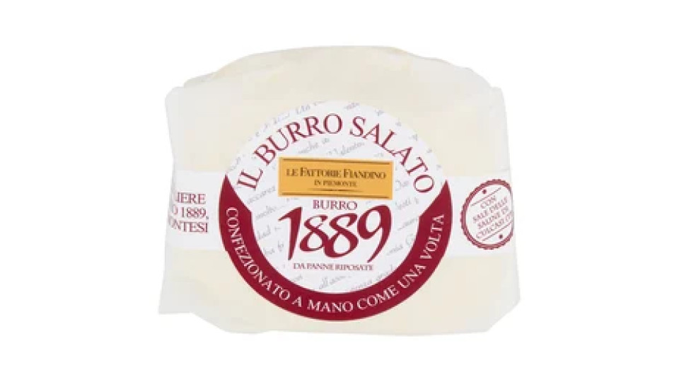 Le Fattorie Fiandino Burro 1889 il Burro Salato 100 g
