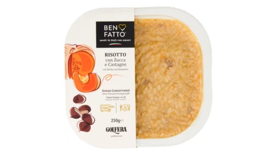 Golfera Ben Fatto Risotto con Zucca e Castagne 250 g