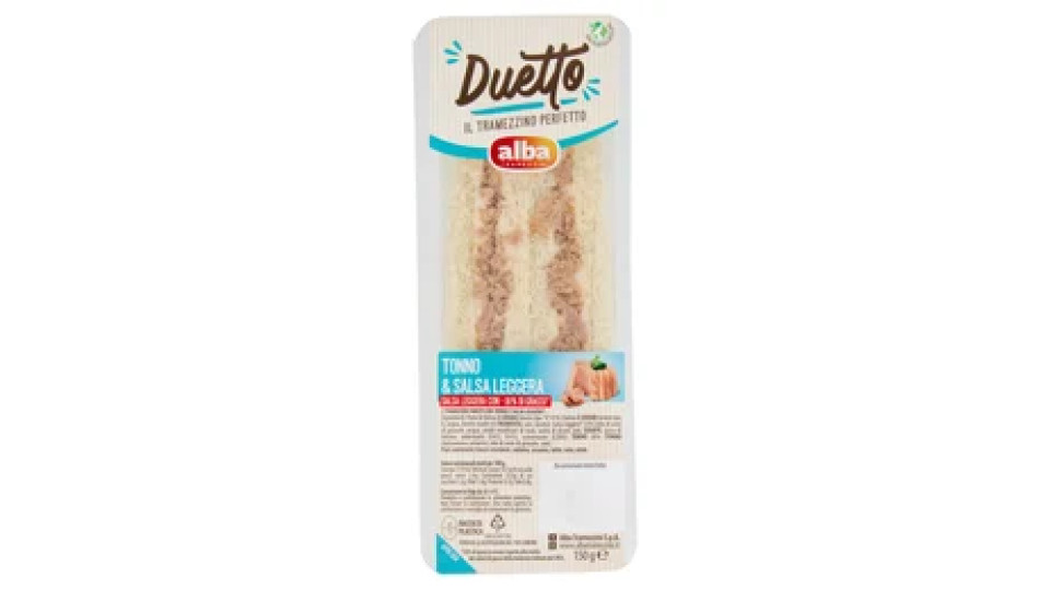 alba Tramezzini Duetto Tonno & Salsa Leggera 150 g