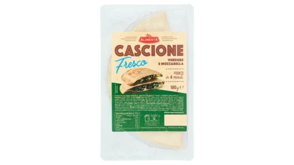 Alimenta Cascione Fresco Verdure e Mozzarella 180 g