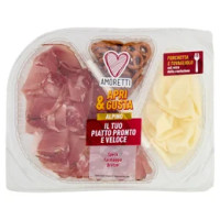 Amoretti Apri & Gusta Alpino Speck, Formaggio, Bretzel 125 g