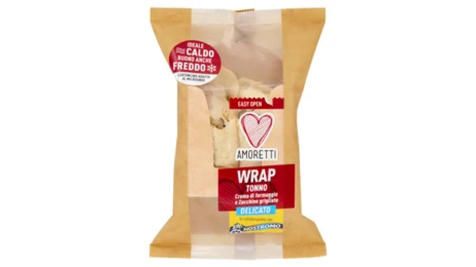 Amoretti Wrap Tonno Crema di formaggio e Zucchine grigliate Delicato 150 g